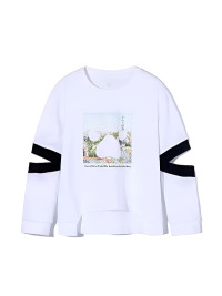 Детский свитшот KELME Boy's Round Neck Sweater White