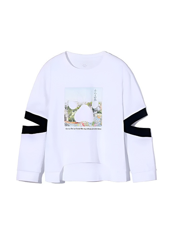 Детский свитшот KELME Boy's Round Neck Sweater White