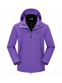 Демисезонная куртка KELME Three-in-one Woven Jacket Violet