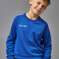 Детский свитшот KELME Knitted Crew Neck Sweatshirt Blue - Детский свитшот KELME Knitted Crew Neck Sweatshirt Blue