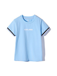 Детская футболка KELME Girls Short Sleeve T-Shirt Light Blue