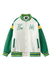 Бомбер KELME Baseball Jacket (White/Green)