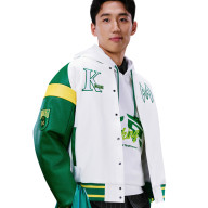 Бомбер KELME Baseball Jacket (White/Green) - Бомбер KELME Baseball Jacket (White/Green)