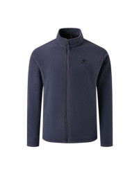 Демисезонная куртка KELME Stand-up Collar Fleece-lined Knit Cardigan Dark Blue