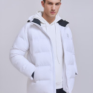 Пуховик KELME Hooded Short Padded Jacket White - Пуховик KELME Hooded Short Padded Jacket White