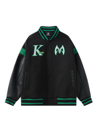 Бомбер KELME Baseball Jacket (Black/Green)