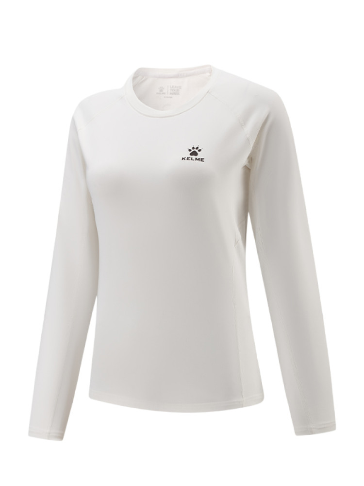 Лонгслив KELME Crew Neck Long-Sleeved T-Shirt White