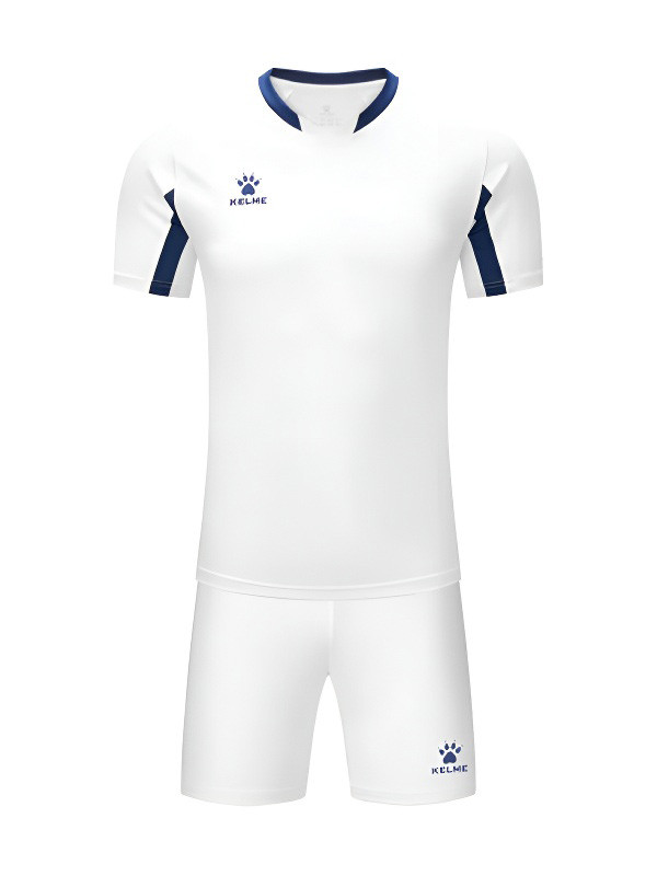 Детская футбольная форма KELME Football Suit (White/Dark Blue)