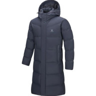 Пуховик KELME Long Down Jacket (hooded) Dark Blue - Пуховик KELME Long Down Jacket (hooded) Dark Blue