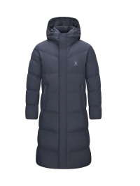 Пуховик KELME Long Down Jacket (hooded) Dark Blue