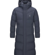 Пуховик KELME Long Down Jacket (hooded) Dark Blue - Пуховик KELME Long Down Jacket (hooded) Dark Blue