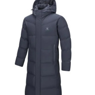 Пуховик KELME Long Down Jacket (hooded) Dark Blue - Пуховик KELME Long Down Jacket (hooded) Dark Blue