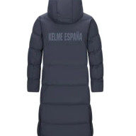 Пуховик KELME Long Down Jacket (hooded) Dark Blue - Пуховик KELME Long Down Jacket (hooded) Dark Blue