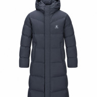 Пуховик KELME Long Down Jacket (hooded) Dark Blue - Пуховик KELME Long Down Jacket (hooded) Dark Blue