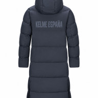 Пуховик KELME Long Down Jacket (hooded) Dark Blue - Пуховик KELME Long Down Jacket (hooded) Dark Blue