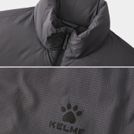 Пуховик KELME Regular Stand-up Collar Cotton Coat Dark Grey - Пуховик KELME Regular Stand-up Collar Cotton Coat Dark Grey