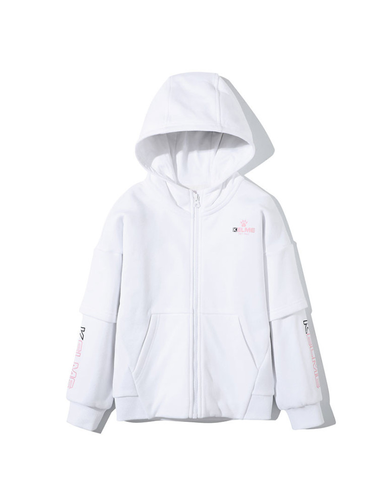 Детская толстовка KELME Girl's Hooded Jacket White