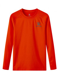 Детское термобелье (верх) KELME Tech Fit Long Sleeve (Thin) Kids Orange