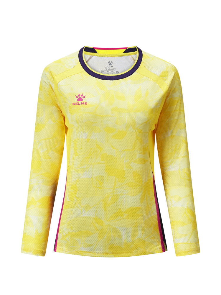 Лонгслив KELME Women's Long-sleeved Training Uniform Yellow