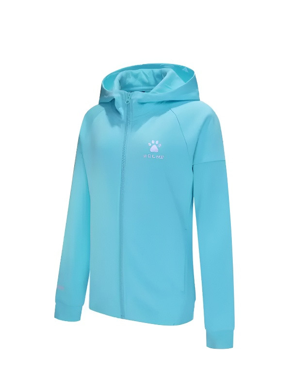 Детская толстовка KELME Girl's Knitted Jacket Light Blue