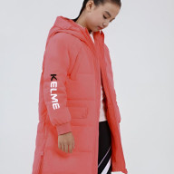 Детский пуховик KELME Girl's Mid-Length Down Jacket Red - Детский пуховик KELME Girl's Mid-Length Down Jacket Red
