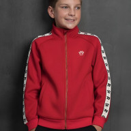 Детская олимпийка KELME Boy's Knitted Jacket Red - Детская олимпийка KELME Boy's Knitted Jacket Red