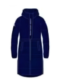 Детский пуховик KELME Girl's Mid-Length Down Jacket Dark Blue