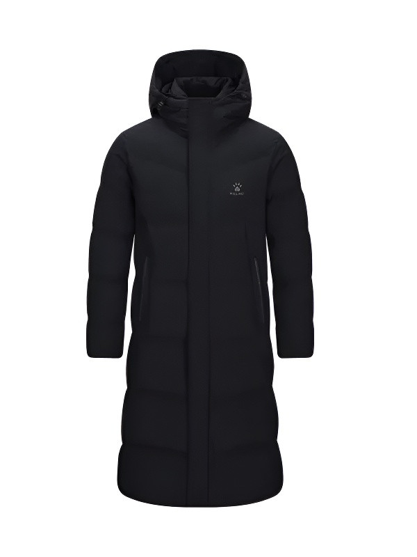 Пуховик KELME Long Down Jacket (Hooded) Black