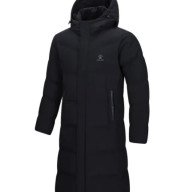 Пуховик KELME Long Down Jacket (Hooded) Black - Пуховик KELME Long Down Jacket (Hooded) Black