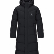 Пуховик KELME Long Down Jacket (Hooded) Black - Пуховик KELME Long Down Jacket (Hooded) Black