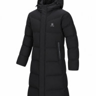 Пуховик KELME Long Down Jacket (Hooded) Black - Пуховик KELME Long Down Jacket (Hooded) Black