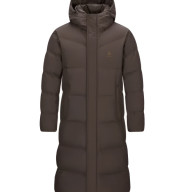 Пуховик KELME Long Down Jacket (Hooded) Dark Brown - Пуховик KELME Long Down Jacket (Hooded) Dark Brown