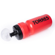 Бутылка для воды TORRES, SS1066, 550 мл, крышка с колп., мягк. пласт., красная, черная крышка - Бутылка для воды TORRES, SS1066, 550 мл, крышка с колп., мягк. пласт., красная, черная крышка
