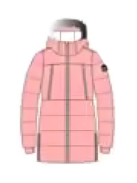 Детский пуховик KELME Girl's Mid-Length Down Jacket Pink