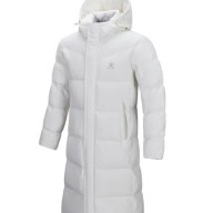 Пуховик KELME Long Down Jacket (Hooded) White - Пуховик KELME Long Down Jacket (Hooded) White
