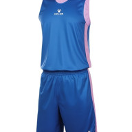 Детская баскетбольная форма KELME Children's Double-Sided Basketball Uniform (Blue/Pink) - Детская баскетбольная форма KELME Children's Double-Sided Basketball Uniform (Blue/Pink)