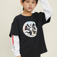 Детский лонгслив KELME Long Sleeve T-Shirt Black - Детский лонгслив KELME Long Sleeve T-Shirt Black