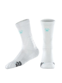 Носки KELME Thigh-high Athletic Socks (White/Green)
