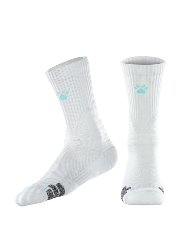 Носки KELME Thigh-high Athletic Socks (White/Green)
